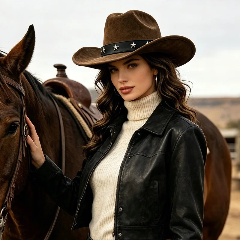 قبعة كاوبوي نسائية واسعة الحوا - مراجعة Fedora Hat Wool وسعره